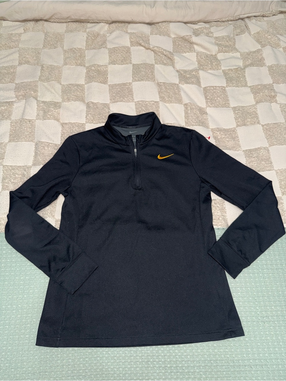 Black Nike women's Dri-FIT 1/4-zip pullover size M